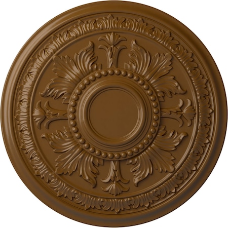 Ekena Millwork Tellson Ceiling Medallion (Fits Canopies up to 6 3/4"), 30 5/8"OD x 2 1/2"P, Smokey Topaz CM30TESTF